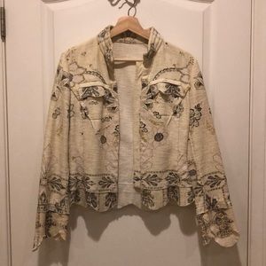 Stunning Roberto Cavalli scalloped blazer sz 44